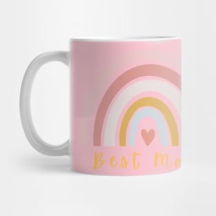 Mothers day bold pink rainbow Mug